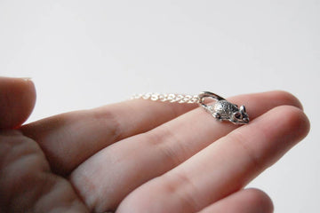 Teeny Tiny Mouse Necklace - 0