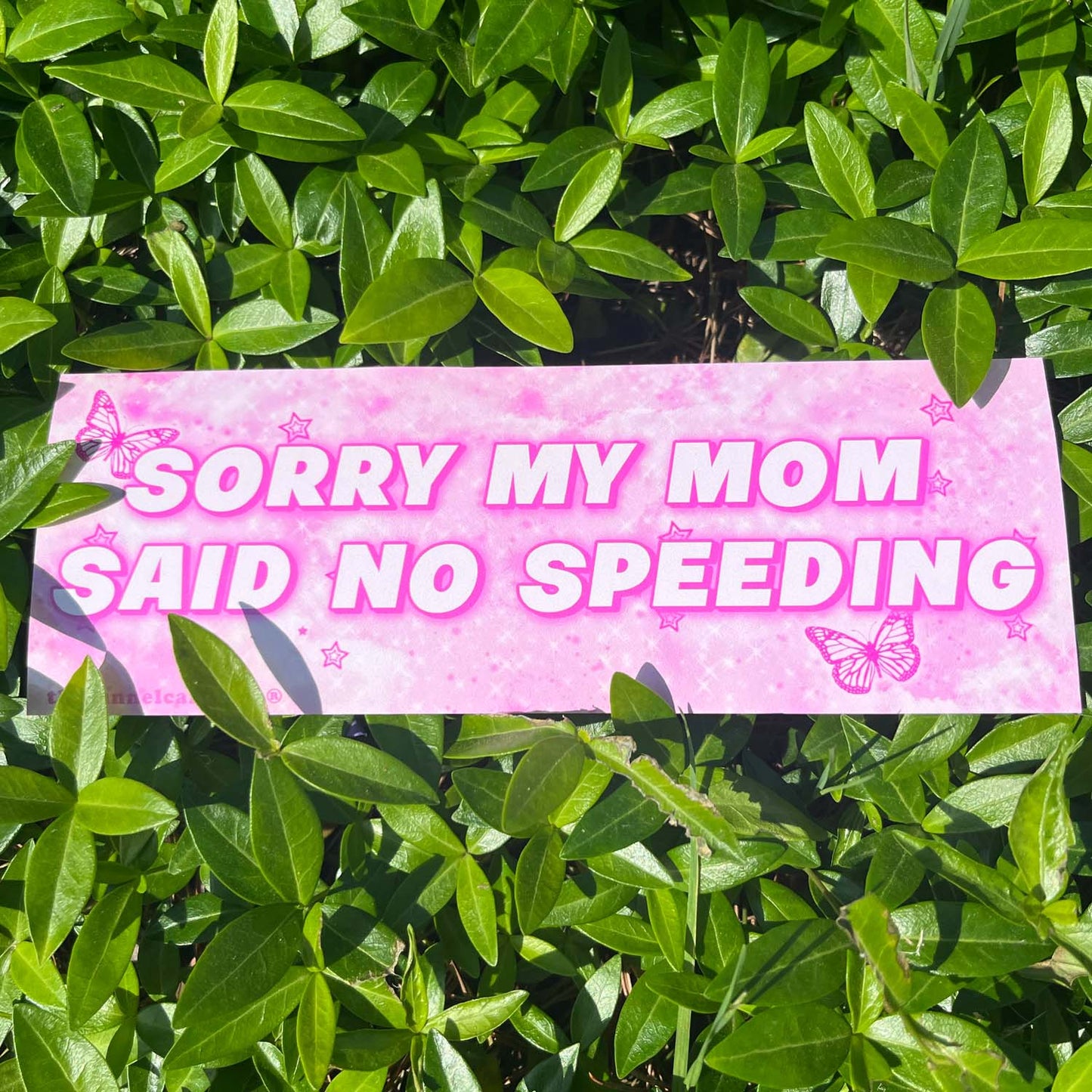 Sorry My Mom Said No Speeding Bumper Sticker
