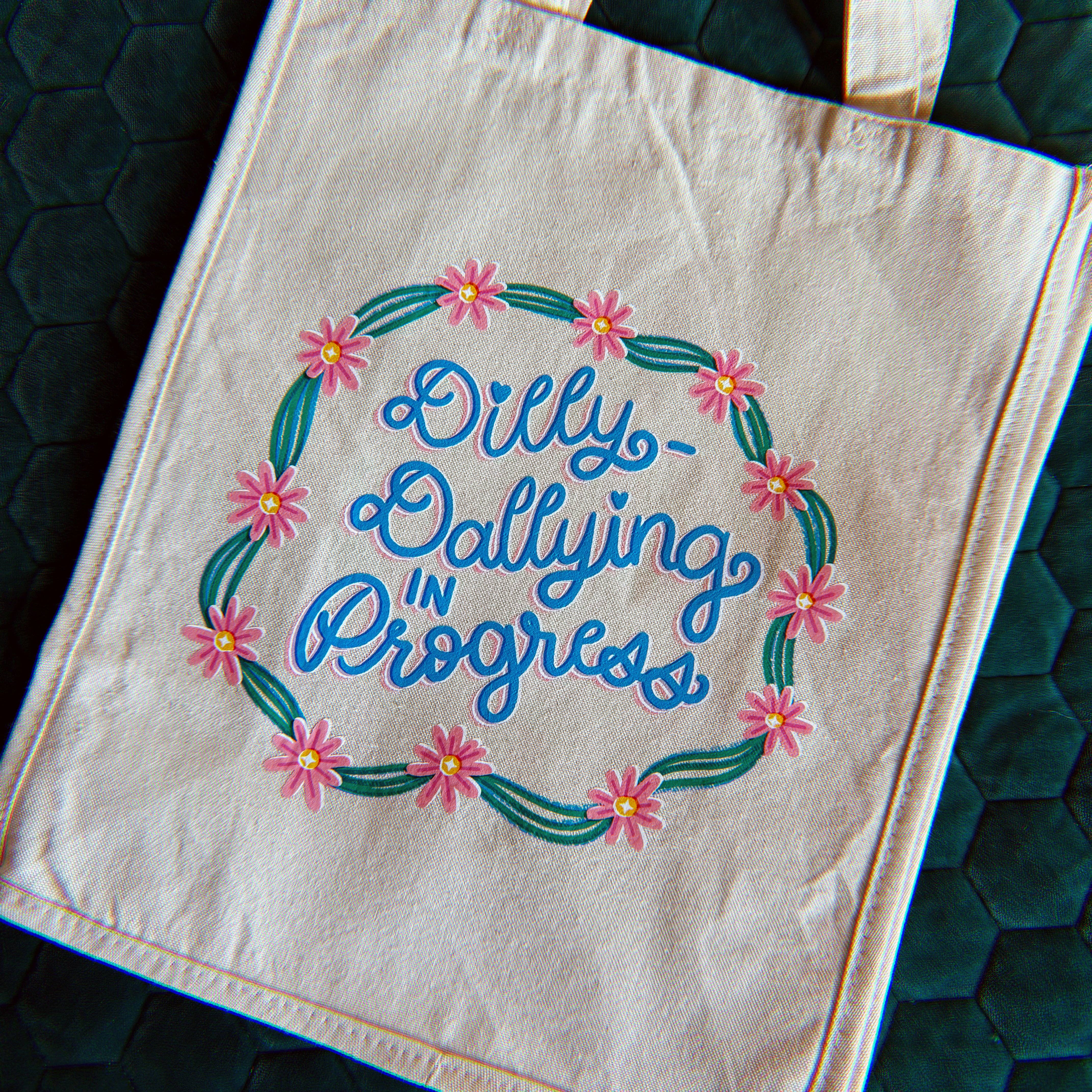 Dilly-Dallying in Progress Tote Bag - 0