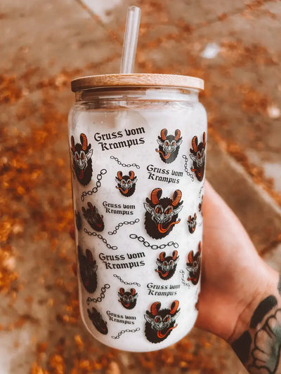 Krampus Glass Tumbler
