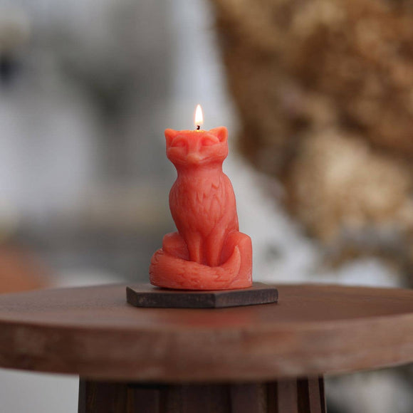 Fox Beeswax Candle