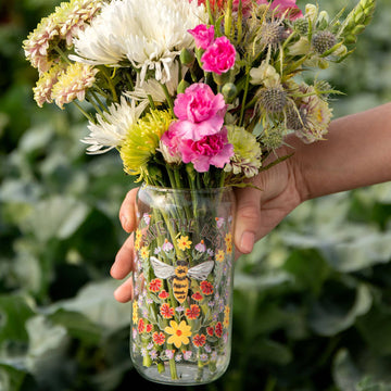 Save the Bees Can Glass - 0