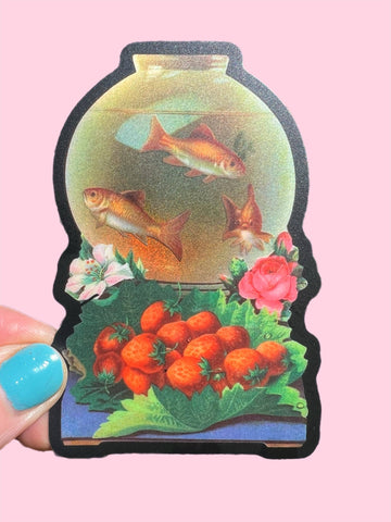 Goldfish Bowl Sticker - 0
