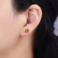 Tiger's Eye Stud Earrings