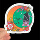 Cute Bat Moon Sticker