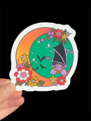Cute Bat Moon Sticker-1