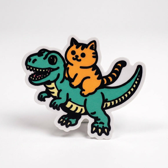 Dino Cat Sticker