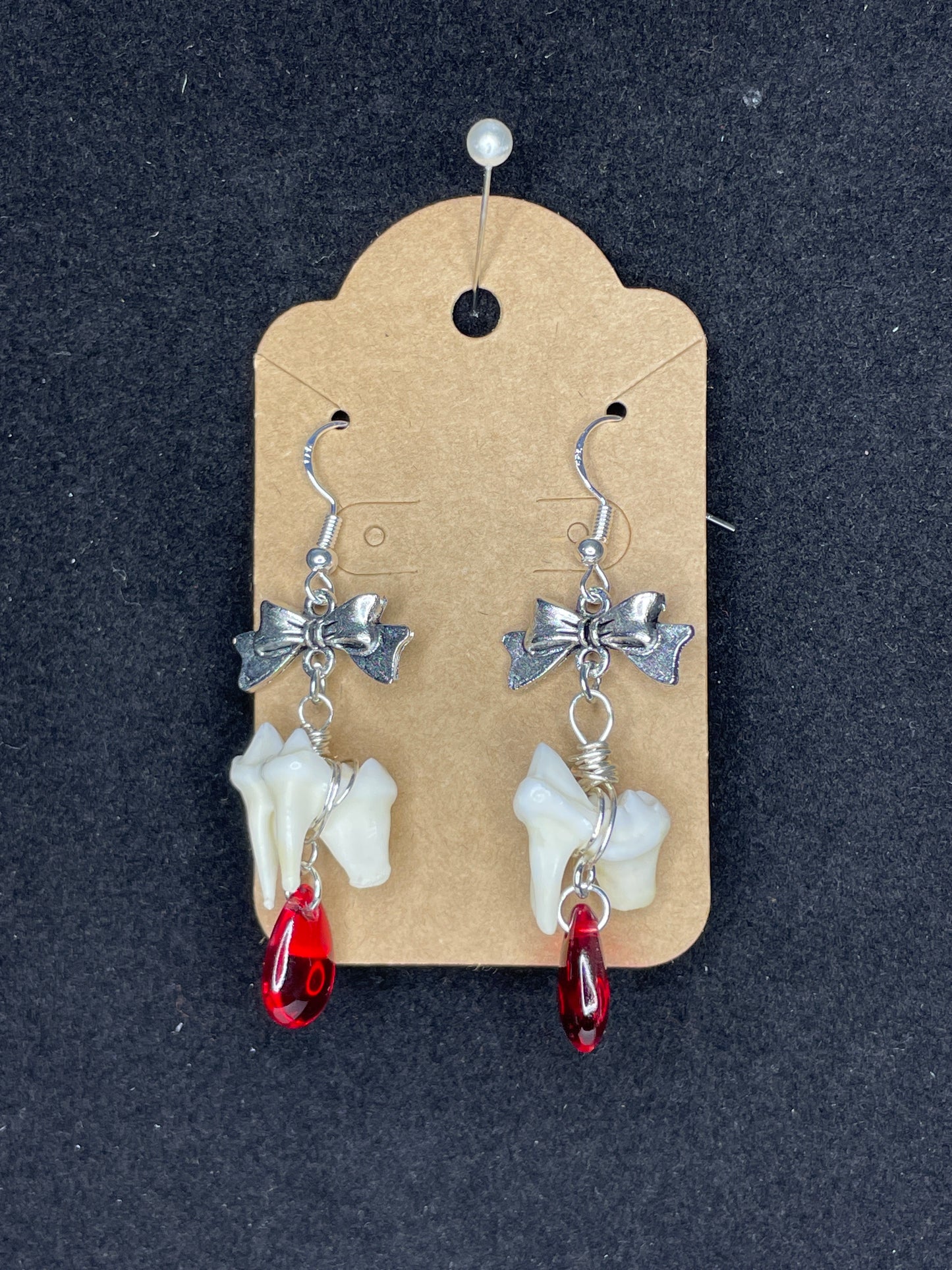 Coyote Molars and Bows Earrings