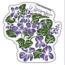 Wood Violet Wisconsin Sticker-2