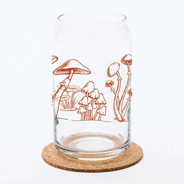 Forest Mushroom Can Glass