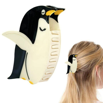 Cute Penguin Hair Claw