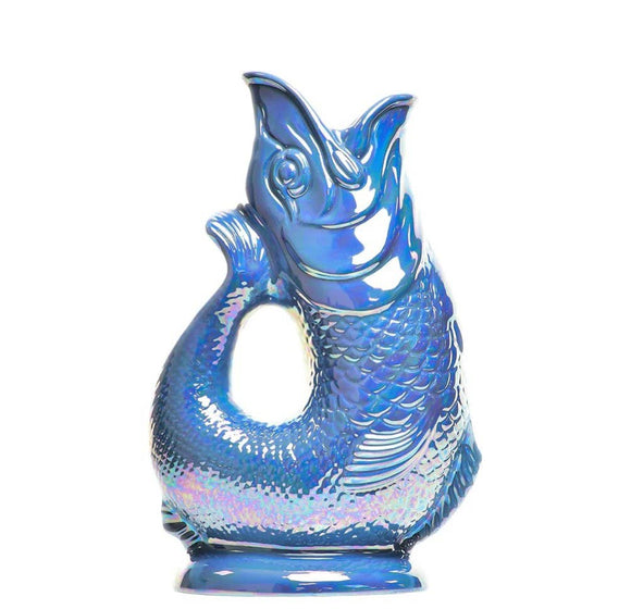 Sea Blue Lustre XL Gluggle Jug