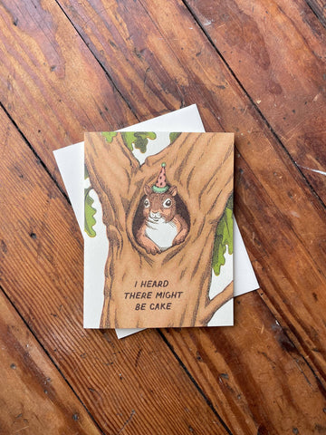 Squirrel Birthday Card - 0