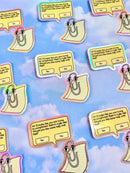 Gay Clippy Holographic Sticker-6
