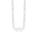 2 Heart Paperclip Necklace-2