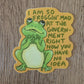 Froggin Mad at the Government Sticker