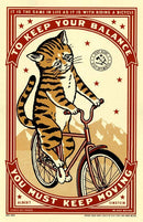 Keep Moving Cat Print-1