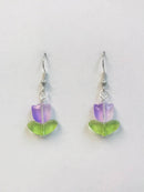 Tiny Tulip Beaded Earrings-2
