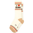 I <3 Beans Gym Crew Socks-1