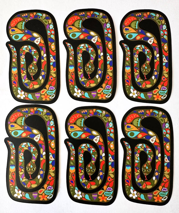 Scandi Snake Sticker