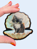 Kitty in a Shell Sticker-1