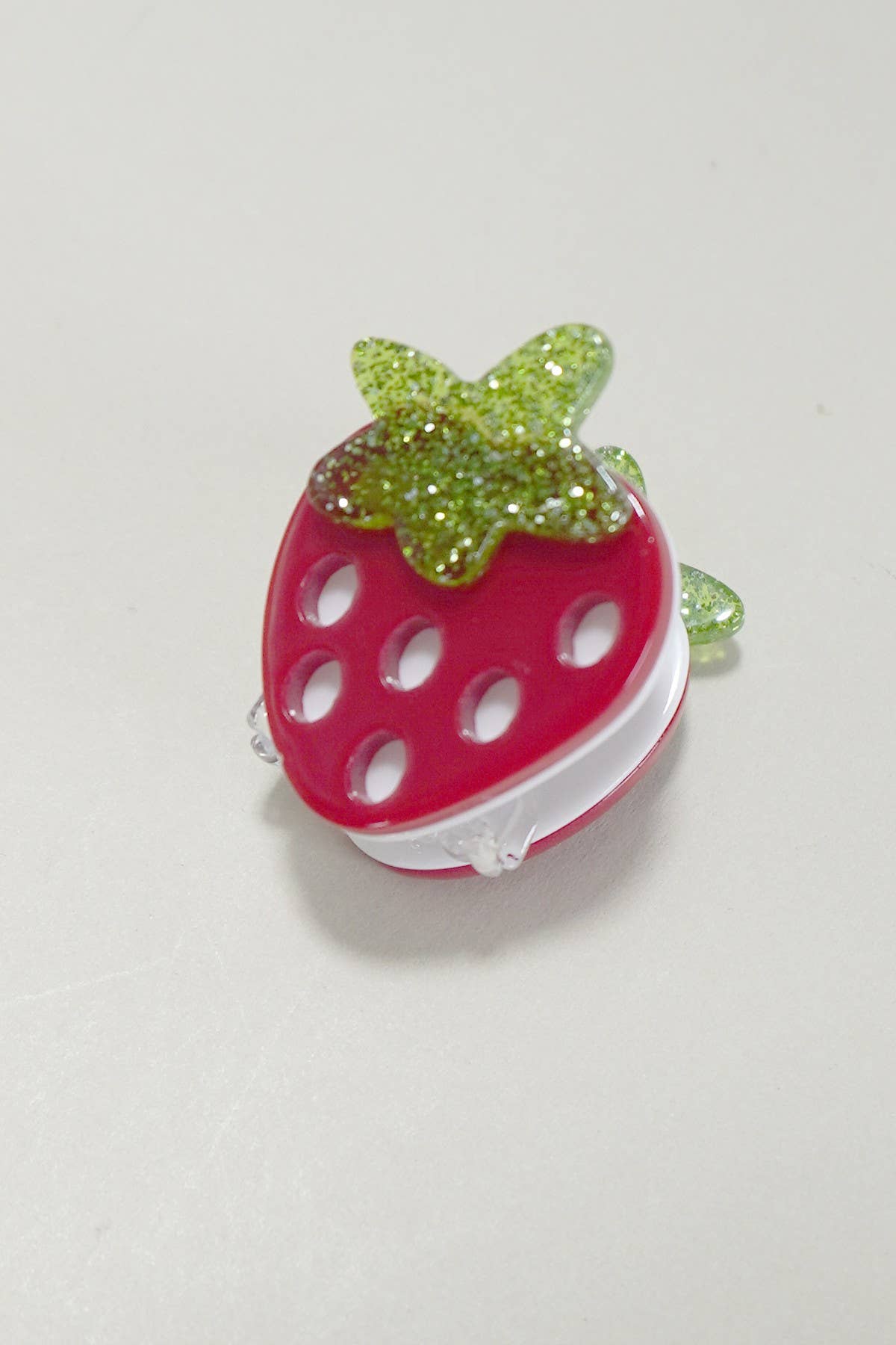 Mini Strawberry Glitter Hair Clips