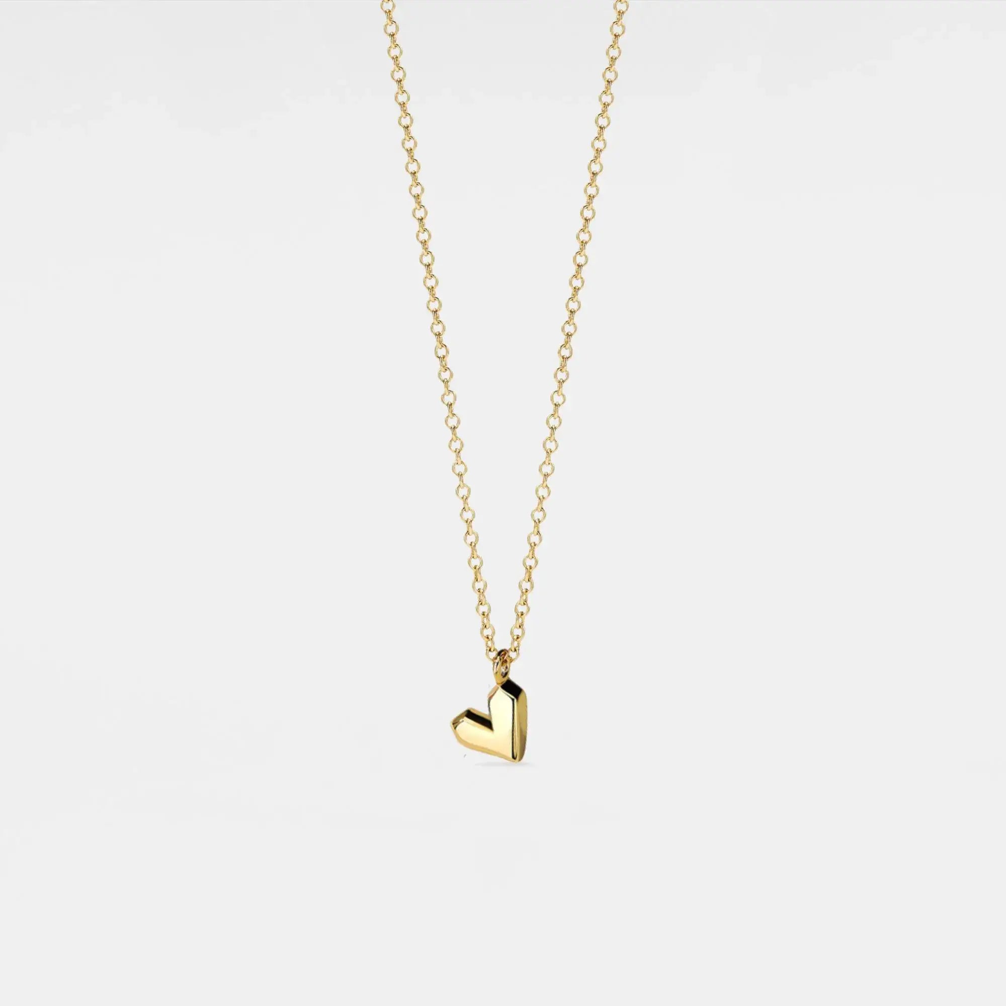 Dainty Heart Charm Necklace