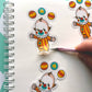 Kitschy Clown Clear Sticker
