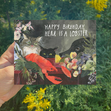 Happy Birthday Lobster Card - 0