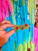 Stuffed Olive Hair Clip Set-8
