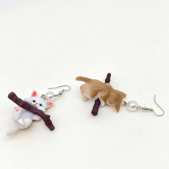 Branch Cat Earrings