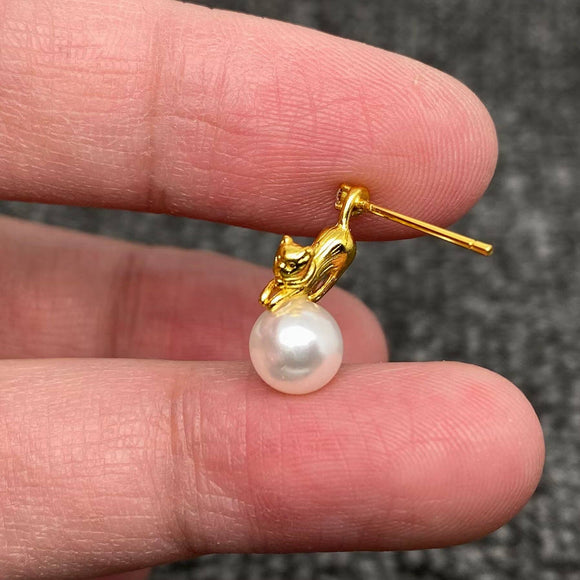 Cat Asymmetrical Stud Earrings
