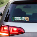 Honk at the Green Light! I'm Colorblind! Bumper Sticker-2