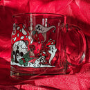 Ghost Mushrooms in the Snow Glass Mug-3