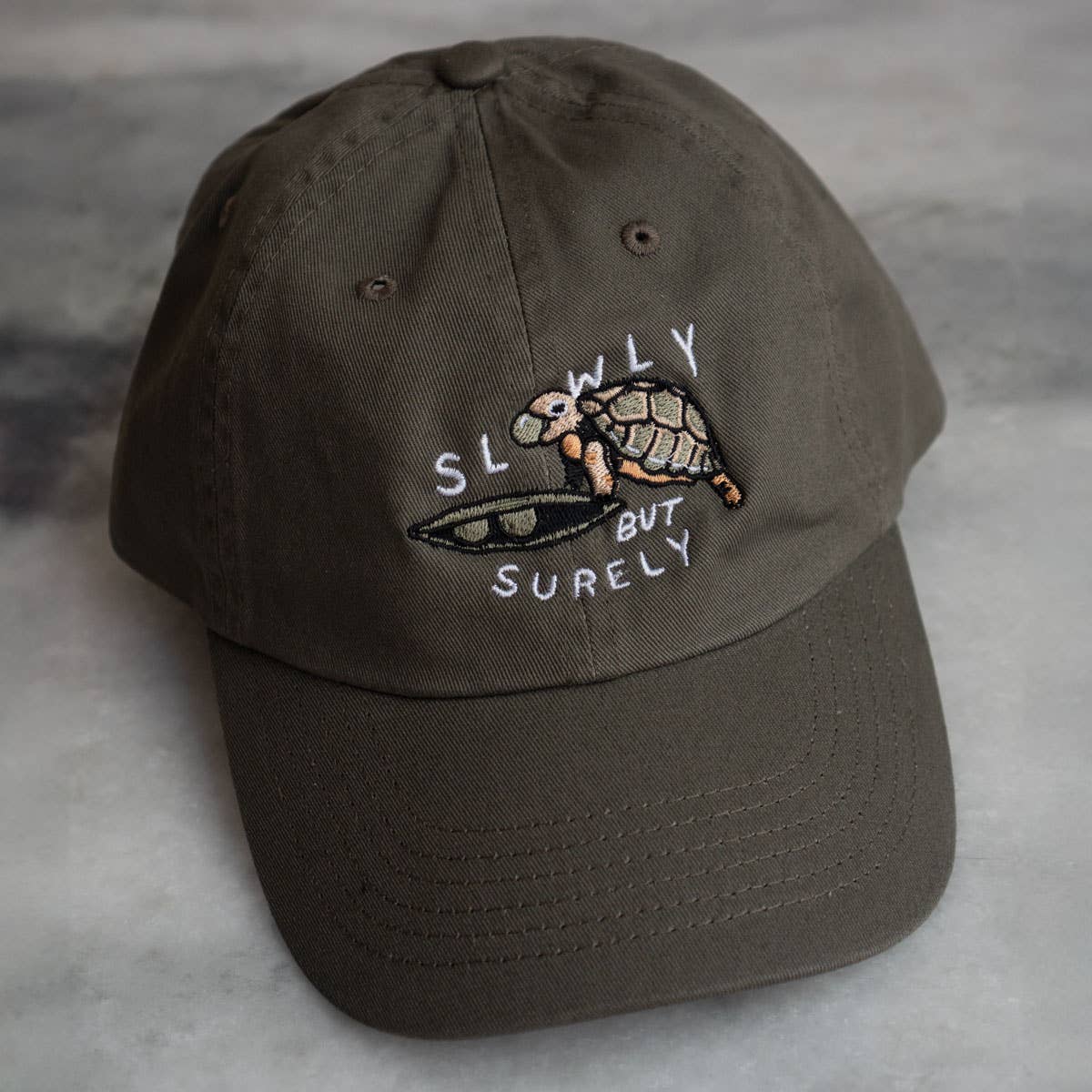 Slowly But Surely Turtle Dad Hat