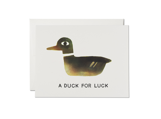 A Duck For Luck Card