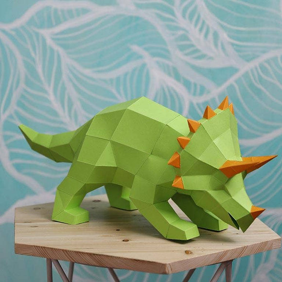 Triceratops PaperCraft Art Kit