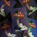 Sleepy Ghost Mushroom Sticker-3