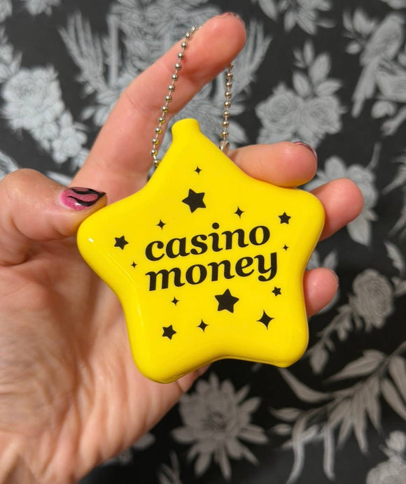 Casino Money Rubber Star Coin Purse