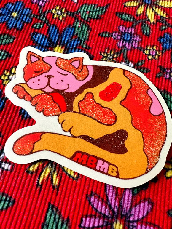 Sleepy Cat Sticker