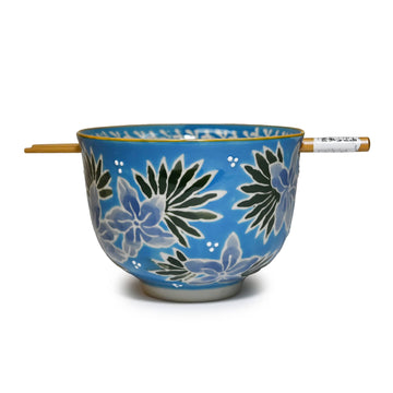 Flowers Bowl w/ Chopsticks