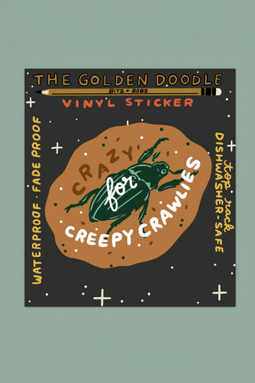 Crazy for Creepy Crawlies Sticker