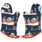 Candy Cane Lane Oven Mitts - Set of 2