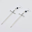 Sword Long Dangle Earrings-2