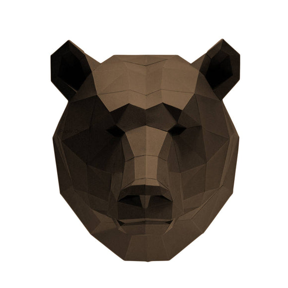 Bear Head PaperCraft Wall Art Kit