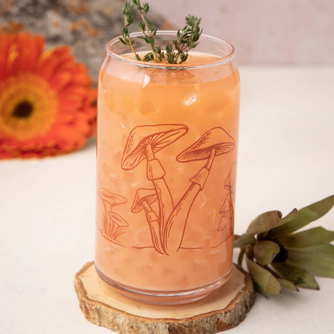 Forest Mushroom Can Glass