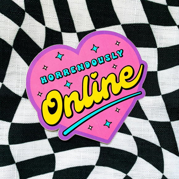 Horrendously Online Heart Sticker