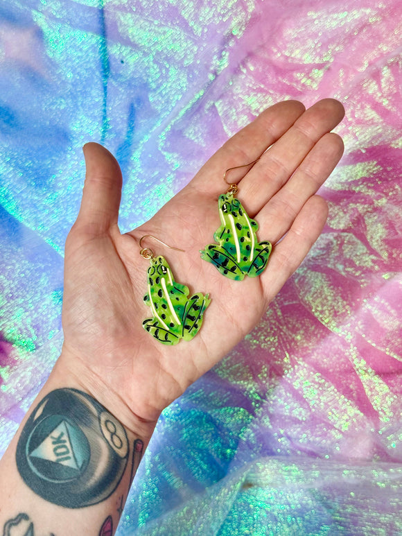 Frog Statement Earrings