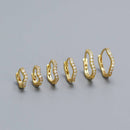 Dainty Sea Wave Hoop Earrings-9