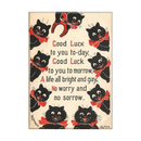 Black Cats Good Luck Magnet-1